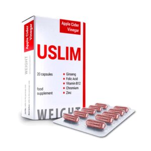 USlim, integratore naturale per il controllo del peso e il benessere femminile, con effetto drenante e supporto al metabolismo