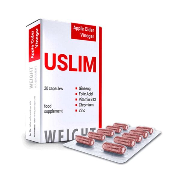 USlim, integratore naturale per il controllo del peso e il benessere femminile, con effetto drenante e supporto al metabolismo